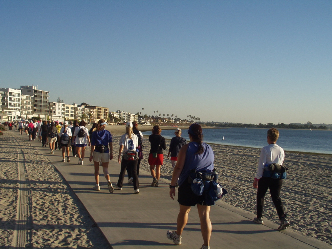 beach walk w: Erin