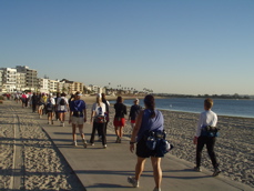 beach walk w: Erin